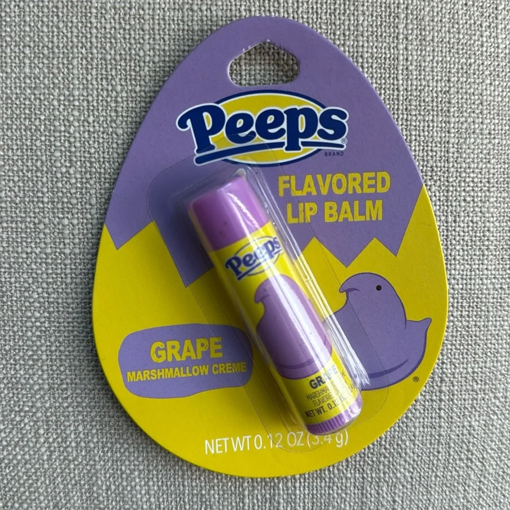 Peeps Flavored Lip Balm Set Assorted Flavors Set of 4